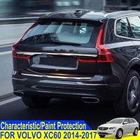 ][= For Volvo XC60 2014-2017 Rear Tail Trunk Tailgate Boot Back Door Cover Trim Car Stainless Steel Lid Molding Chrome Bezel Strip