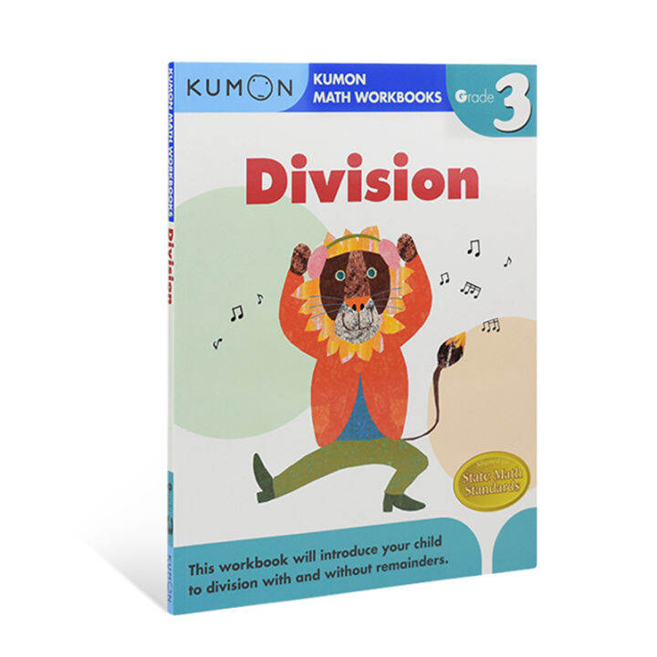 Kumon Math Workbooks Division Grade 3 English Original Mathematical