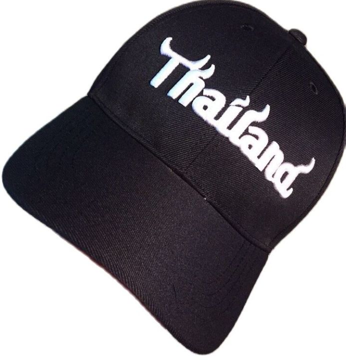 หมวกปัก-thailand-ปักนูน-หมวกไทยแลนด์-หมวกแก๊ป-ปักหน้า-หลัง-พร้อมส่ง