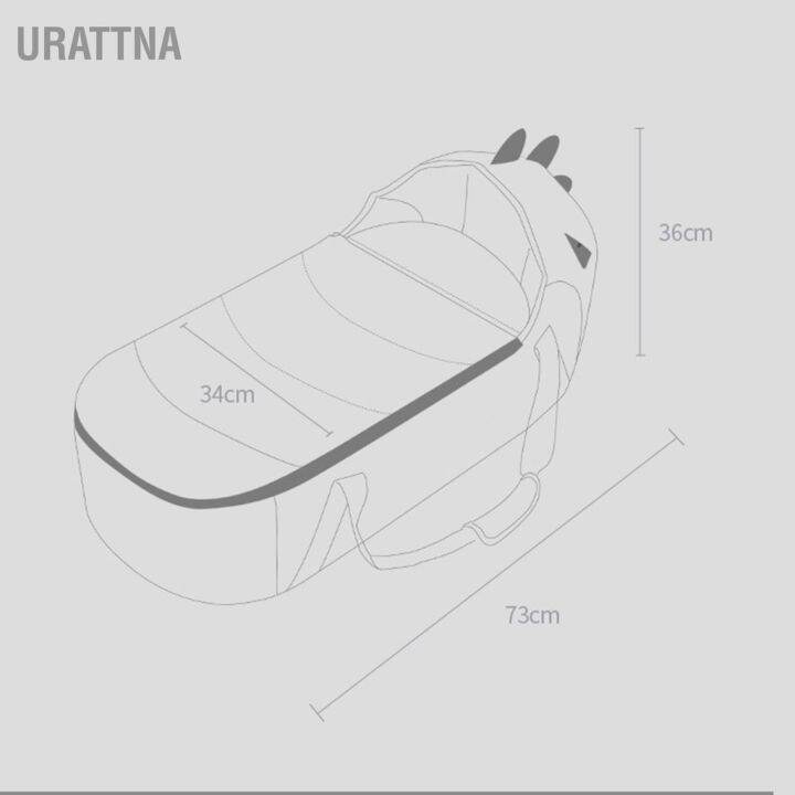 urattna-ตะกร้านอนเด็กทารก-แบบพกพา-3d-ที่นอนออกแบบสะดวกสบาย-เตียงนอนเด็กแรกเกิด-พร้อมสายรัดนิรภัย