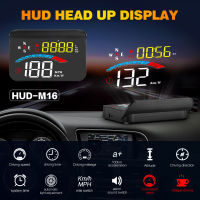 Car Head Up Display OBD2+GPS HUD Display Digital Odometer Security Alarm Overspeed Warning Windshield Projector Alarm System