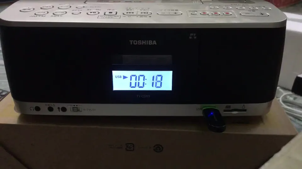 東芝 ラジカセ CDラジオ カセットレコーダー TY-CDX9 - ラジオ