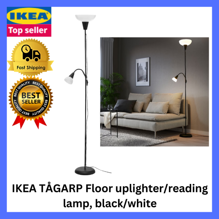 IKEA TÅGARP Floor uplighter/reading lamp, white Lazada