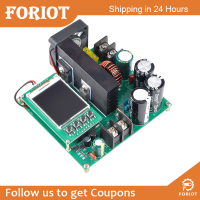 Foriot DC Boost Converter CNC 9V ~ 60V ถึง10V ~ 120V 15A 900W โมดูลควบคุมแรงดันไฟฟ้าที่ปรับได้พร้อมพัดลมระบายความร้อน