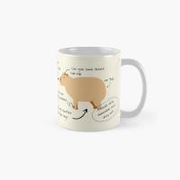 Anatomy Of A Capybara Classic Mug Image Drinkware Photo Tea Printed Design Coffee Simple Handle Round Picture Cup Gifts