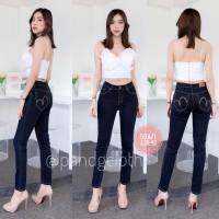 [[สินค้าขายดี]] LONA JEANS รุ่น 59A กางเกงยีนส์เดฟยืดผญ กางเกงยีนส์แฟชั่นผู้หญิง เอวกลางกำลังพอดี ผ้ายืดผ้านิ่ม เก็บทรงสะโพกต้นขา สวยเป๊ะ!!!