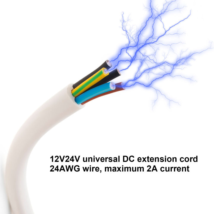 ฉนวนกันความร้อนพีวีซี12v-24v-สากลสำหรับระบบปั๊มน้ำสำหรับอุปกรณ์ตรวจสอบสายเคเบิลพีวีซีการเชื่อมต่อ-dc-สายไฟต่อไฟแสงอาทิตย์