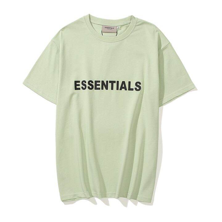 พร้อมส่ง-เสื้อยืดลําลอง-แขนสั้น-พิมพ์ลายโลโก้ตัวอักษร-fear-of-god-essentials-ขนาดใหญ่-สําหรับผู้ชาย-lwk