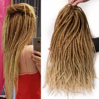 Synthetic Blonde Ombre Crochet Braids 30 strands/pack 18 39; 39; small Senegalese Twist Hair Braiding Hair Extensions