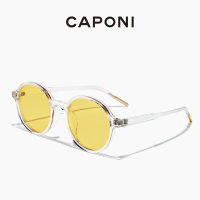 CAPONI Round Sunglasses For Women Brand Designer Females Eyewear Polarized UV Protect Vintage Fashion Lady Sun Glasses CP31022