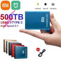 Mijia แฟลชไดรฟ์ภายนอกแบบ C ความเร็วสูง8TB 2TBUSB3.1ฮาร์ดดิสก์ SSD ความจุ HD แบบพกพาสำหรับแล็ปท็อป/พีซี64เทราไบต์ SSD