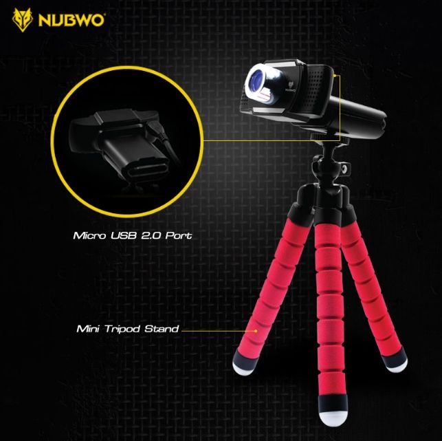 กล้องเว็ปแคม-กล้องคอมพิวเตอร์-ไมโครโฟนในตัวดูดซับเสียงได้10m-nubwo-nwc-560