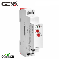 จัดส่งฟรี GEYA GRT8-D จริงล่าช้าปิดรีเลย์โดยไม่ต้องจัดหาแรงดันไฟฟ้า Ac DC12V-240V 1SPDT เวลารีเลย์