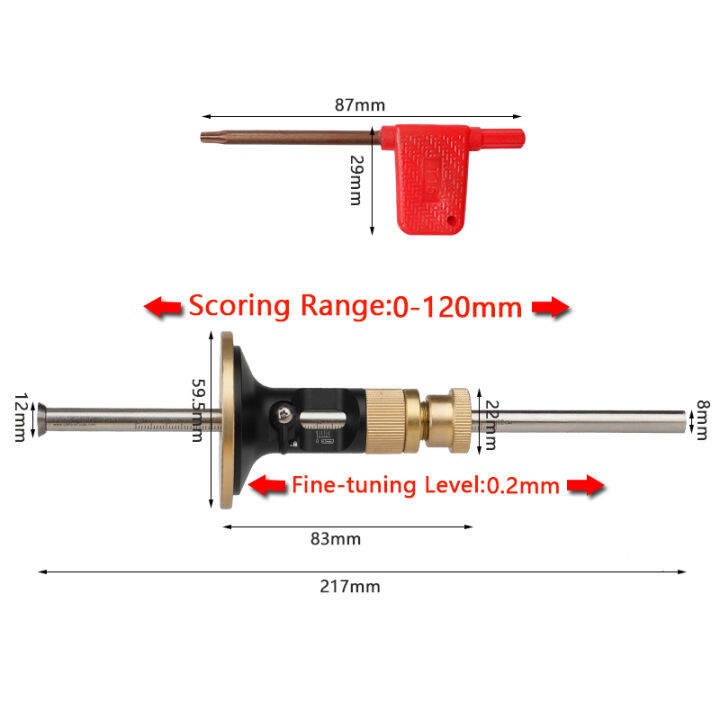 precision-european-scriber-ruler-marking-gauge-fine-tuning-automatic-alloy-line-scribing-depth-measurement-tools