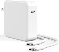 เครื่องชาร์จ Mac Book Pro 100W USB C ประเภท C Charger Laptop อะไหล่ใช้ได้กับ MacBook Pro 16, 15, 14, 13นิ้ว MacBook Air 13 Inch iPad Pro 2021/2020/2019/2018 USB สายไฟอะแดปเตอร์แปลงไฟ C ถึง C