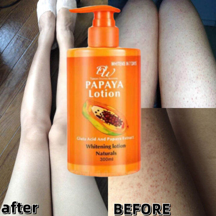 DW Papaya Lotion/Milk Whitenning Moisturizing Lotion Gluta Acid And
