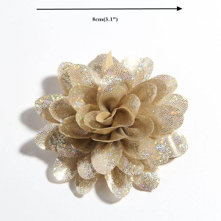 cw-10pcs-8cm-3-1-quot-new-artificial-metallic-fabricfor-weddingcraftshiny-flowers-bouquetwedding-boutique-hot