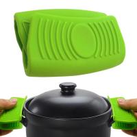 2PCS/Set Pot Pan Silicone Saucepan Handle Heat Insulation Pot Earmuffs Anti-hot Microwave Pan Grip Hand Guard Clip Kitchen Tools Other Specialty Kitch