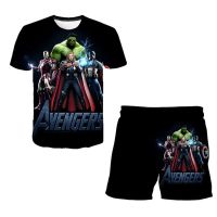 2 Summer Baby Boy Marvel Clothes Children Clothing Set For Girls Kids Disney T-Shirt Shorts 2PCS Outfits Cartoon Casual Clothes