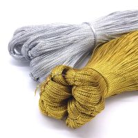 【YF】◄☞■  100m Rope Gold Cord String Metallic Jewelry Thread Tag Making Labels Lanyard 1mm