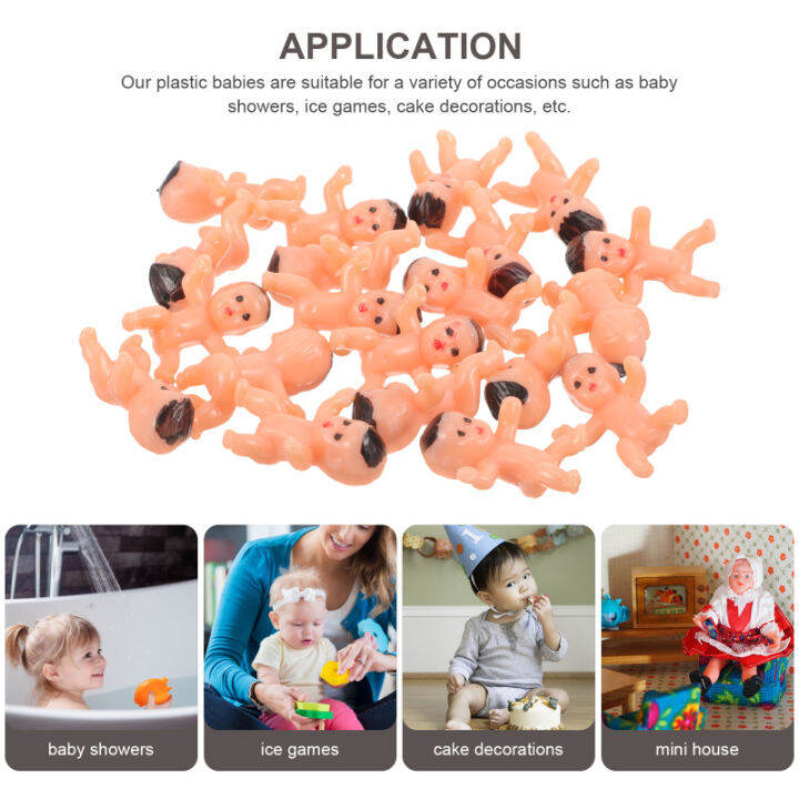 jiogein-20pcs-mini-baby-models-plastic-toys-babies-tiny-babies-decors-รุ่นเล็กสำหรับเด็กสำหรับเด็กอาบน้ำเค้ก