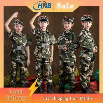HNB Career Halloween Costume for Kids Girl Army Costume for Kids
