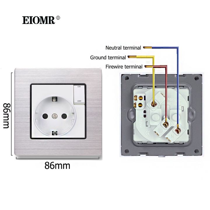 eiomr-eu-socket-with-with-small-switch-button-ac-110v-220v-16a-wall-power-outlet-86mmx86mm-various-materials-panels-socket