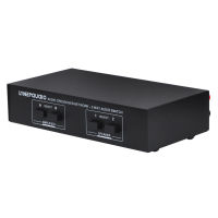 [ammoon]LYNEPAUAIO 2 In 2 Out Speaker Selector Switch Audio Signal Switcher Power Amplifier Audio Receiver Splitter Box