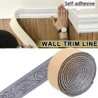 3d Wall Trim Line Self Adhesive Skirting Border Waterproof Baseboard Wallpaper Sticker For Living Room Home Decoration Wall Stickers  Decals