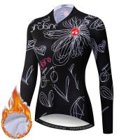 Weimostar Winter Long Sleeve Women Cycling Jersey MTB Road Bike Thermal Jacket Pro Team Female Bicycle Clothing Cycling Shirt