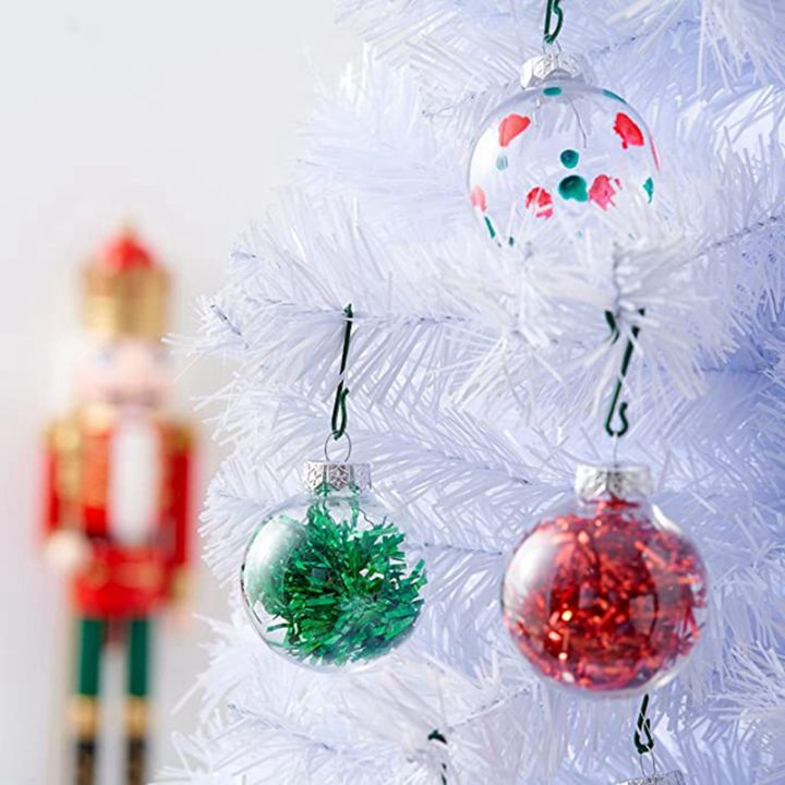 24pcs-clear-plastic-fillable-christmas-balls-8cm-diy-xmas-tree-ornament-decoration-arts-crafts