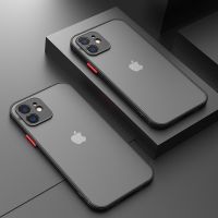 【CC】 Luxury Matte iPhone 13 12 X XS XR 7 8 2 2020 Transparent Shockproof Cover