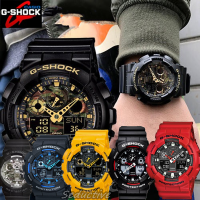 นาฬิกา Casio GShock กีฬากลางแจ้งแฟชั่นกันน้ํา ผู้ชายที่ดู GA-100B-4A ดับเบิล