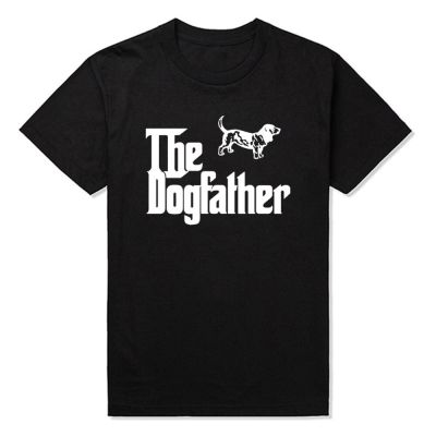 The Dogfather Basset Hound Cool T Shirt For Men Short Sleeve Custom Men T Shirt Adult Clothing