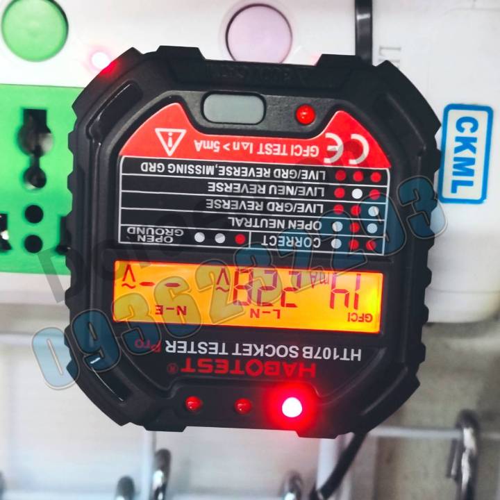 ht107b-ut12d-ปากกาวัดไฟมีเสียง-เครื่องตรวจปลั๊ก-อุปกรณ์ตัวทดสอบปลั๊กไฟอัตโนมัติ-และตรวจกราวด์