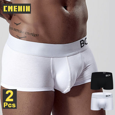 CMENIN ORLVS 2Pcs Hot Cotton ผู้ชายชุดชั้นในนักมวยผู้ชายกางเกงสบายกางเกงผู้ชายเซ็กซี่กางเกง Boxershorts Mens OR6602