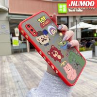 JIUMOO เคสสำหรับ VIVO V11i Z3 Z3i ลายการ์ตูนสัตว์ชุมนุมด้านข้างบางดีไซน์ใหม่มีน้ำค้างแข็งโปร่งใสกันกระแทกเคสมือถือแข็งปลอกซิลิโคนคลุมทั้งหมดเคสป้องกันกล้องแบบอ่อน