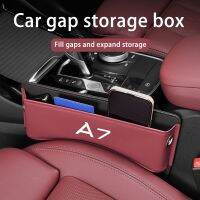 กล่องเก็บของตรงช่องที่นั่งรถยนต์,อุปกรณ์ตกแต่งภายในสำหรับรถ Audi A7คอนโซลหนังออโต้