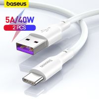 Baseus อย่างรวดเร็วชาร์จ USB Type C เคเบิ้ล5A USB C เคเบิ้ล Type C สายข้อมูลสำหรับหัวเว่ยชาร์จสายเคเบิ้ล C สำหรับ Xiaomi 10 Pro 9