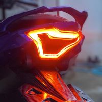 สัญญาณเลี้ยว LED ไฟท้ายดัดแปลง LC150รถมอเตอร์ไซค์กันน้ำได้สำหรับยามาฮ่า YZF R25 R3สำหรับ Y15ZR ยามาฮ่า MT07 FZ07