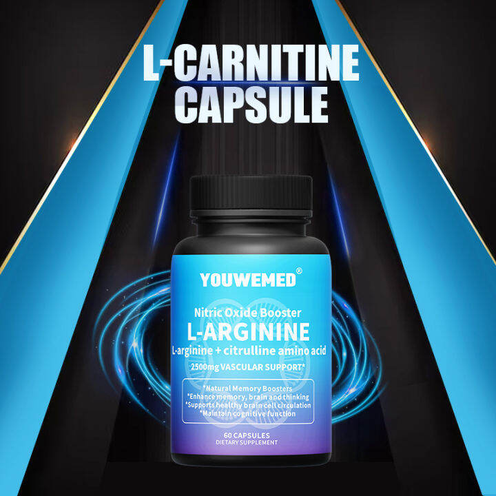 CarnitineLArginine, Nitric Oxide Precursor*, Amino Acid, 60 Capsules