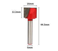 1ชิ้น16มิลลิเมตรด้านล่างทำความสะอาดตัด6มิลลิเมตร Cnc ก้านแกะสลักบิตสำหรับงานไม้ตัดและทำความสะอาดไม้เราเตอร์บิต