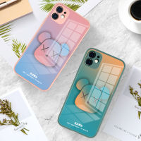 เคส iphone เคสไอโฟน iPhone7 7Plus 8 8Plus X XS XS MAX XR 11 PRO MAX 12 12PRO 12 PRO MAX  13 12PRO 13PRO MAX  เคสโทรศัพท์แบบแก้ว  หมีรุนแรง