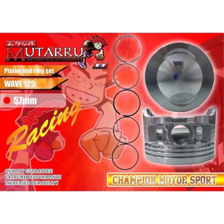 Mutarru Piston Ring Set XRM 125, Wave 125 57MMyEh Lazada PH