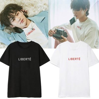 เสื้อยืด 【ins】Kpop GOT7 Support Cotton T-Shirt Fashion Tee Tshirt for Men and Womenเสื้อยืด เสื้อคู่รัก
