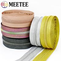 1/2/3/5M 5# Plastic Zippers for Sewing Bag Pencilcase Zipper Tapes Down Jacket Zips Per Meter Repair Kit DIY Garment Accessories Door Hardware Locks F