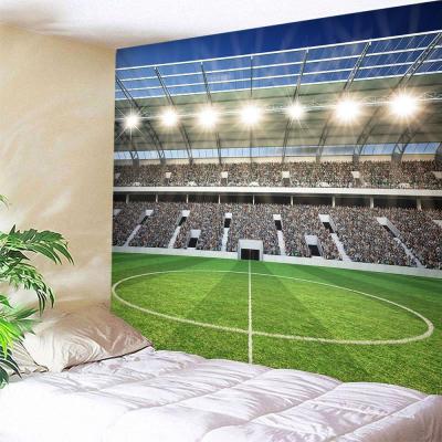 【cw】3D Printed Football field Tapestries Wall Hanging Light Tapestry Travel Sandy Beach Picnic Throw Bed Sheet Customized