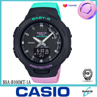 Casio BABY-G นาฬิกาข้อมือผู้หญิง สายสายเรซิน รุ่น BSA-B100MT-1A ดำ ของใหม่ของแท้100% ประกันศูนย์เซ็นทรัลCMG 1 ปี จากร้าน M&amp;F888B