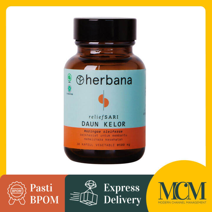Herbana Relief Sari Daun Kelor 30 Kapsul Menjaga Daya Tahan Tubuh