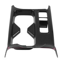 Car Carbon Fiber Center Console Water Cup Holder Cover Panel Trim Stickers Cup Holder Panel Cup Holder Panel for Honda HRV HR-V XRV XR-V 2022+ RHD